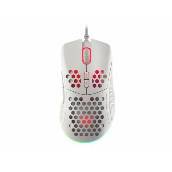 Mus - Genesis - Krypton 555 - USB-kabel - 8000 DPI - Ergonomisk - Flerfärgad