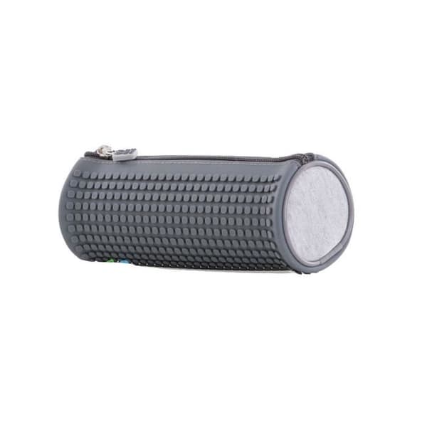 PIXIE CREW ficka med silikonpanel och pixlar 20 cm grå Grå
