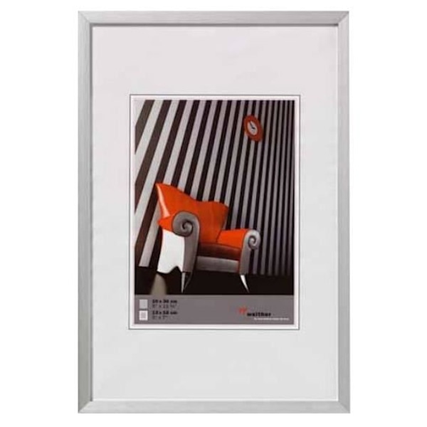 Stol - WALTHER - 13x18 - Aluminium - Silver - Samtida - Design Pengar