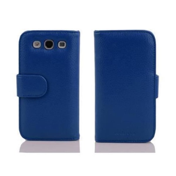 Cadorabo - Fodral Fodral för > Huawei ASCEND G525 - G520 < – Fodral Fodral Bumper Wallet (med kortplatser) i BLÅTT