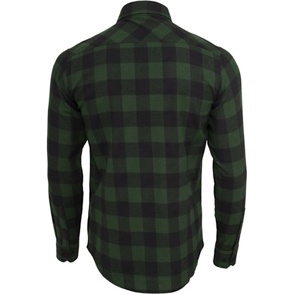 Skjorta - Urban Classic - Flanell - Svart/Skoggrön - Långa Ärmar - Regular svart/grön skog M