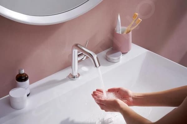Handfatblandare - HANSGROHE - Tecturis S - Krom - EcoSmart - CoolStart Krom