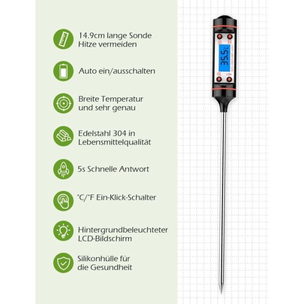 Kökstermometer - sond - matlagningsmätare Cgzz - HBCP011AB3