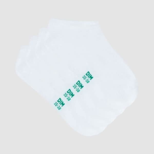 Set med 2 par enfärgade korta strumpor Gots Good Socks Vit 35/38