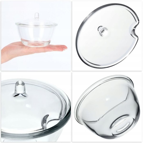 Sucrier - KADAX - Glas - Ergonomiskt Lock - Elegant - 11,9 x 9,5 cm