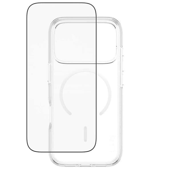 3-i-1 skyddspaket för iPhone 17 Pro Flagship-modell Panzer Glass Transparent Vit