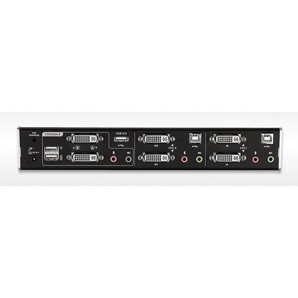 2-ports Dual View USB DVI KVM-switch - ATEN CS1642