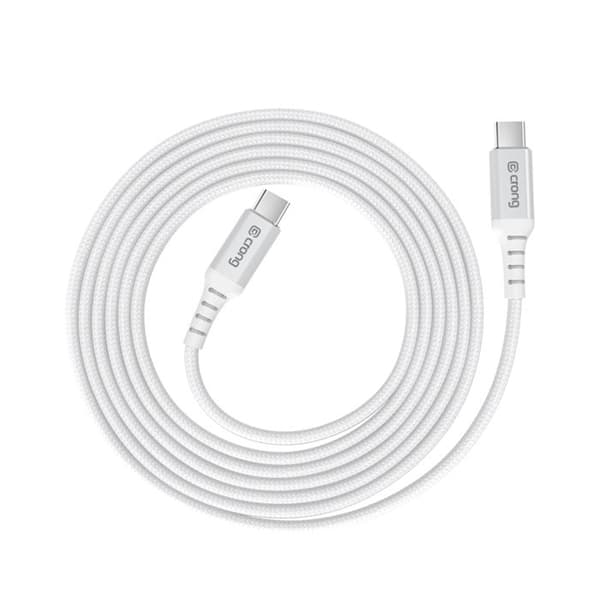 USB-C-kabel - CRONG - Armor Link - 60W PD - 1,5m - Vit Vit