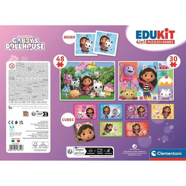 Edukit 4 i 1 Gabby och det magiska huset CLEMENTONI
