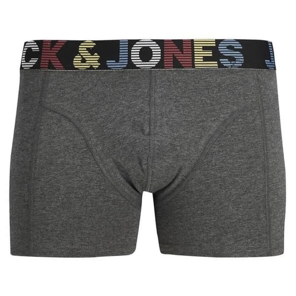 Förpackning med 3 Jack&Jones Boxers för herr - Svart - Bomull - Förpackning om 3 Mörkgrå melange / marinblå blazerpa S