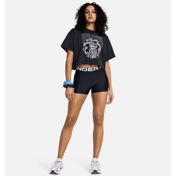 Shorts Dam - UNDER ARMOUR - Loose Passform - Polyester - Elastan - Svart 001-negro jag