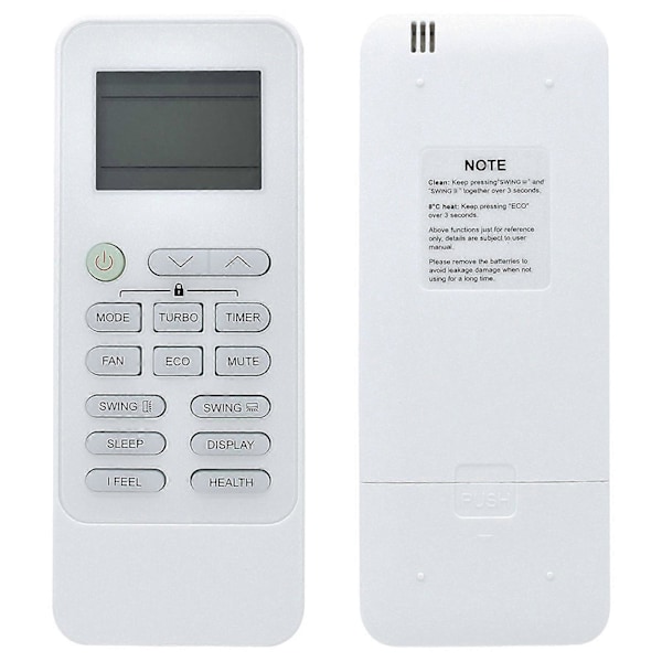 Letvægts Fjernbetjening til Aircondition 190424(XHY-S LCD A/C Fjernbetjening