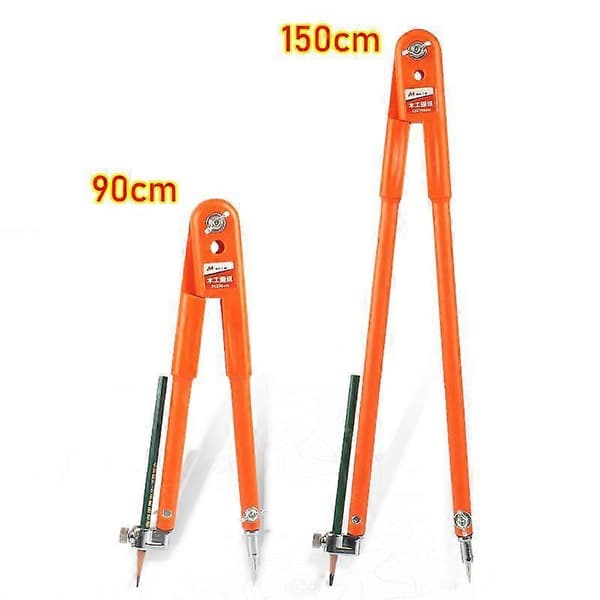 2 Passere/Sæt Præcisionsblyantpassere, Stor Diameter - Orange L+S