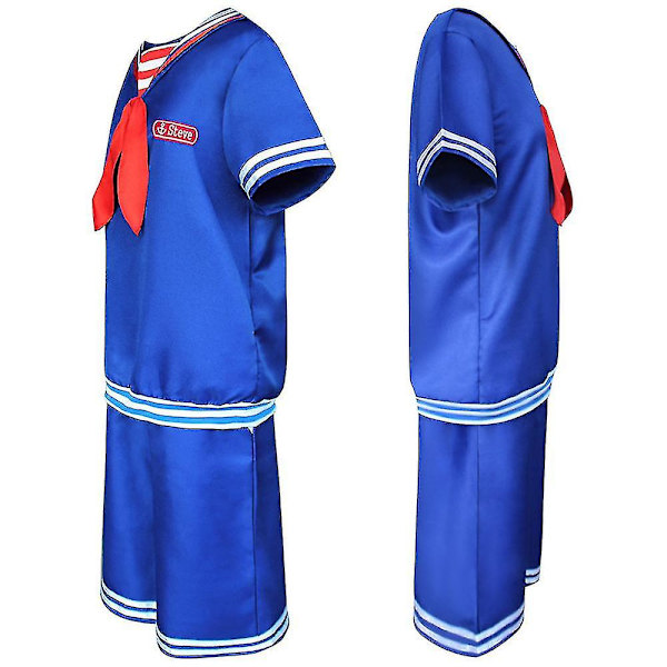 Halloween Stranger Things kausi 4 Robin Steve Harrington Cosplay-asu Miehet Naiset Pukeutuminen Juhla merimies univormu H Men XL