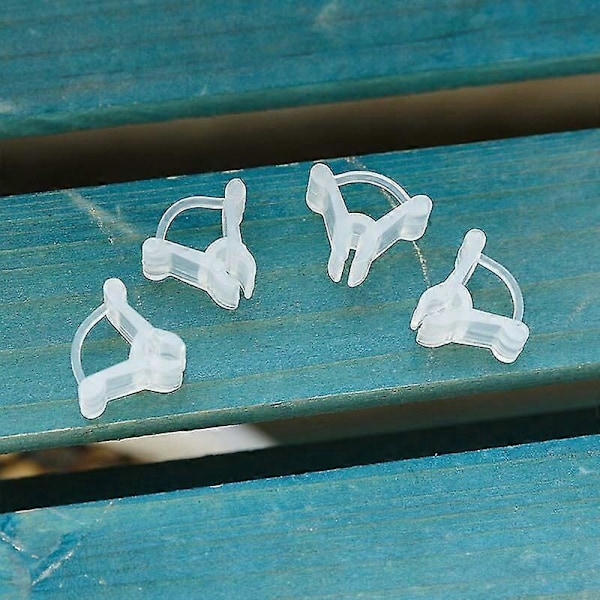 100 stk. Speciale Plantegrafting Clips - Tomatplantning Grafting Clip Aubergine Grafting Clip - Fjederbelastede Plastik Støtte Clips