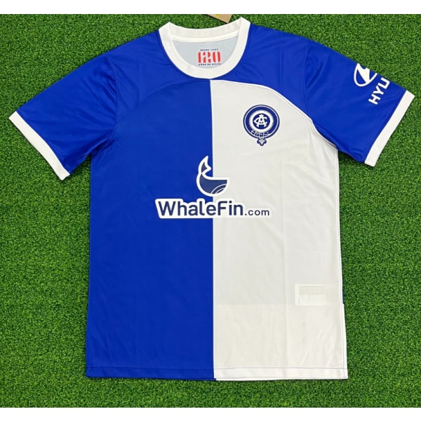 Ny vintage blå och vit Atlético Football Training T-shirt Ferdinand NO.5 L