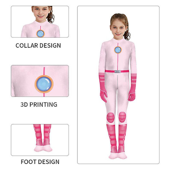 Tyttöjen puku Pinkki Prinsessa Cosplay -haalarit PINK XXL