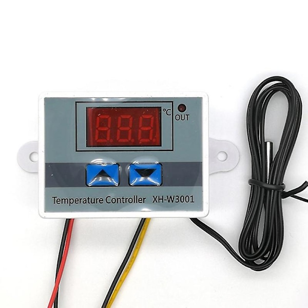 Digital Temperaturregulator Mini Måling med LCD-display til Akvarium