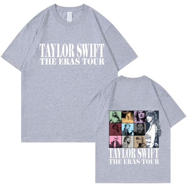 Taylor Swift Fan T-shirt Trykt T-shirt Skjorta Pullover Vuxen Collection Gift gray S