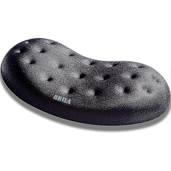 Uppgraderat Ergonomiskt Handledsstöd i Memory Foam för Mus, Kudde för Dator, Laptop, Kontorsarbete, PC-Gaming - Design med Massagehål - Handledssmärta R