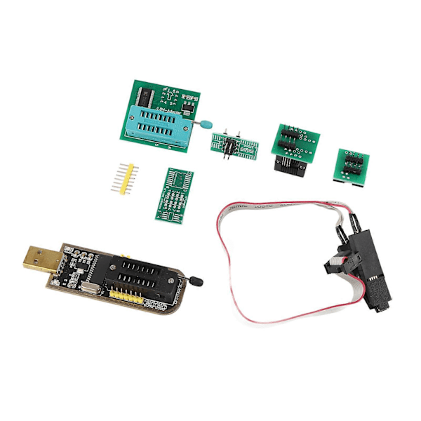 CH341A USB Programmer SOP8 Test Clip 1.8V Adapter DIP8 Konvertermodul