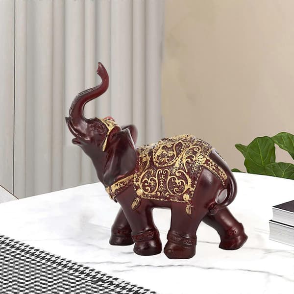 Elefantstatyer Resin Prydnad Samlingar 10cmx10cmx5cm