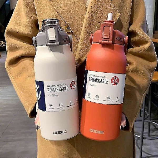 Termosflaska med stor kapacitet, portabel termomugg, termosvattenflaska, tumlare, termosar för utomhusbruk, rostfritt stål Therma
