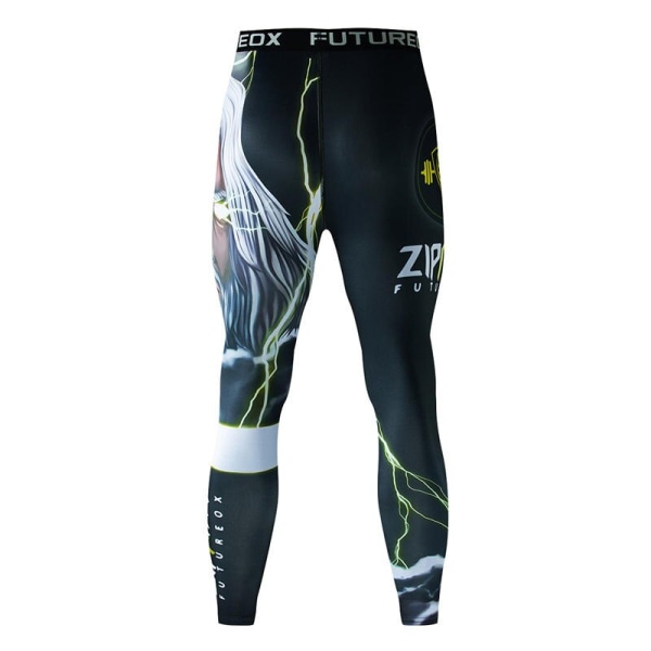 Muay Thai mænd MMA Kickboxing Sportsdragt BJJ Rashguard T-shirts Rash Guard Fitness Træningsdragt Boksetrøje Løbesæt 47 Leggings L