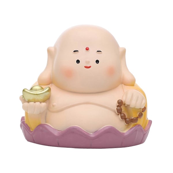 Maitreya Buddha Figurin Bilprydnad Liten för Prydnadsföremål Vardagsrum Skrivbord