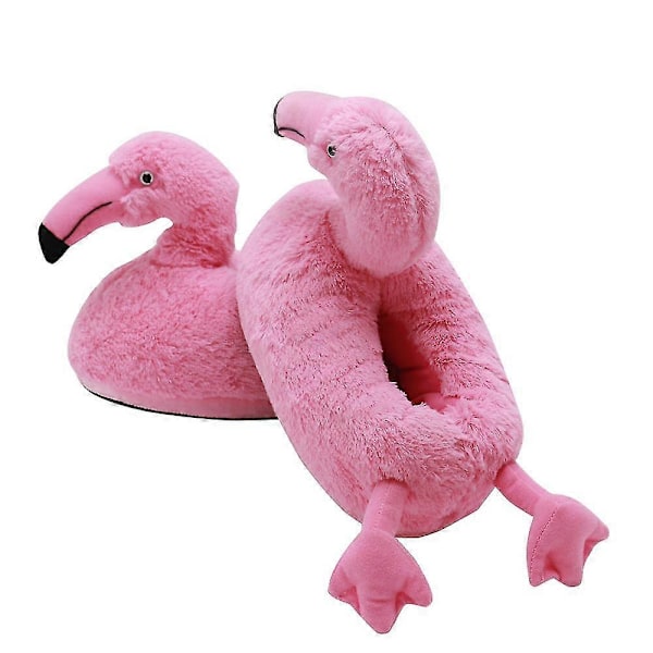1 Pari Flamingo Sisätossut Söpöt Eläintossut Lämpimät Tossut Talviset Pehmeät Tossut
