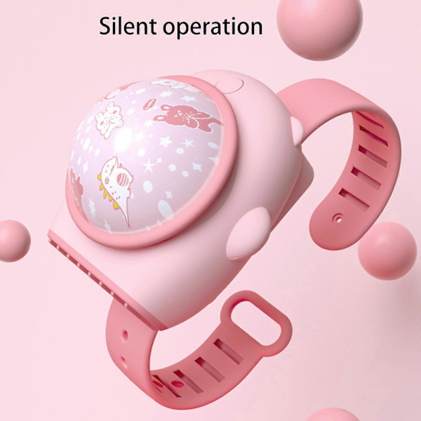 Mini LED Projektionsur Ventilator Elektrisk Bladløs Ventilator Børnedagsgave Legetøj