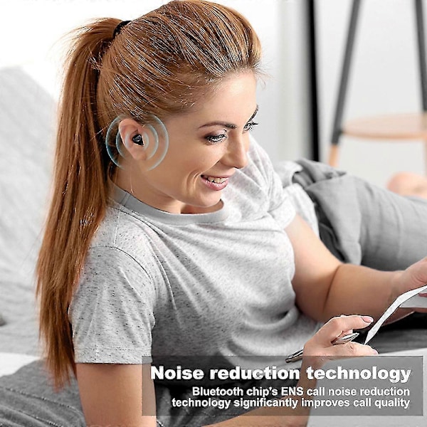 Langattomat kuulokkeet, Bluetooth 5.3 langattomat kuulokkeet, Ipx5 vedenpitävät Bluetooth-kuulokkeet, pelitila, Androidille ja Ios:lle, musta