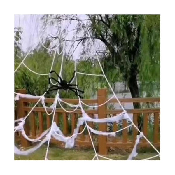 Spindelvev Halloween-dekorasjon Trekant Hagedekorasjon Utendørs Tau Spindelvev Halloween Hage Dekor