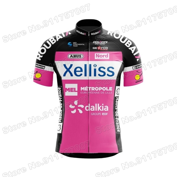 2021 Xelliss Team Cykeltrøje Sommersæt Cykeltøj Mænd Road Bike Suit Cykel Bib Shorts MTB Maillot Ropa Ciclismo 1 XL