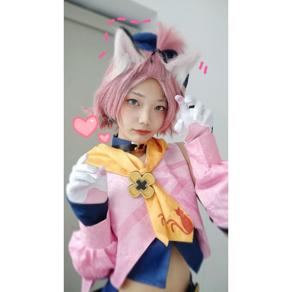 Spil Genshin Impact Diona Cosplay Kostume Anime Outfits Kjole Halloween Karneval Uniformer Kvinder Tilpas kostumer Høj kvalitet M female