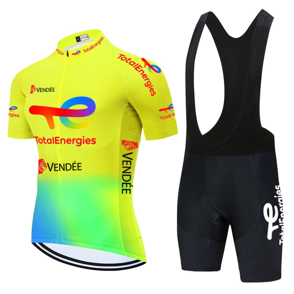 Total New Energies Equipacion Ciclismo Verano Hombre Sommersykkeltrøye Herre Roupa Ciclismo Masculino 20D sykkelklær 2022 Cycling Clothing 21 S