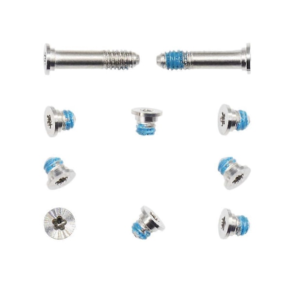 10 Set/Lot Botten Skruvar Skruv för Macbook Air 11 Tum 13 Tum A1369 A1370 A1465 A1466 Bottenfodral Skr
