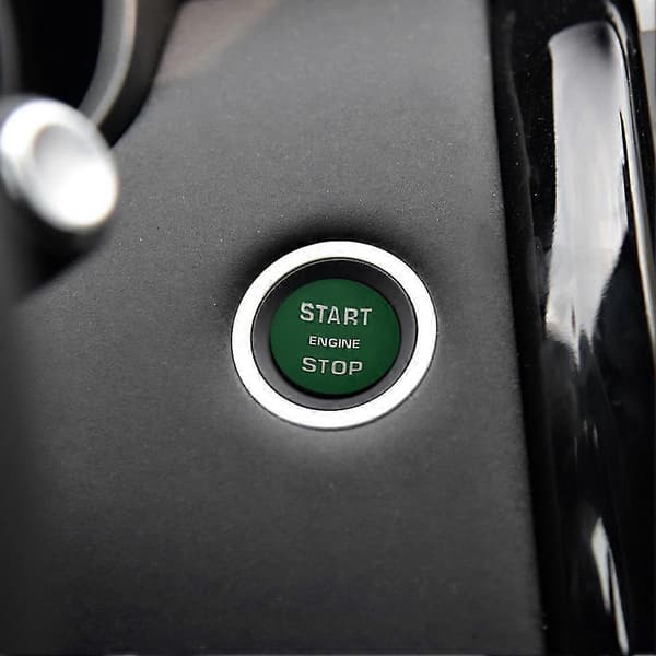 Bilmotor Start Stop Knap Kontakt Trykknap Dæksel Trim Hætte til Range Grøn