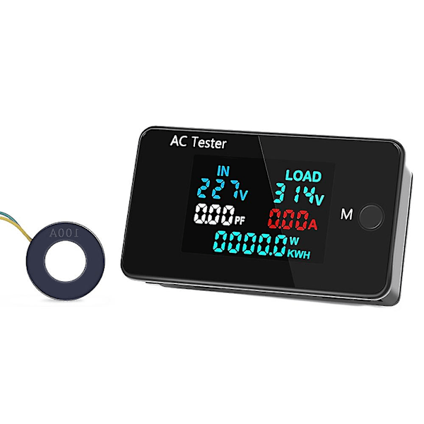 AC Dubbelspänning Digital Tester 0-500V Voltmeter 0-100A Amperemeter