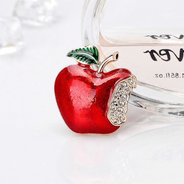 Nyår Jul Frukt Brosch Corsage Gåva Strass Bankett Scarfpins Badge