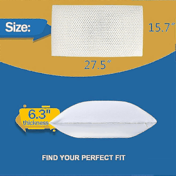 Alg 100% Talalay Latexkudde, Extra Mjuk Latexkudde För Sömn (Queen Size), Sängkudde För Rygg-, Sido- Och Magsovare, Hjälper Till Att Lindra Axel