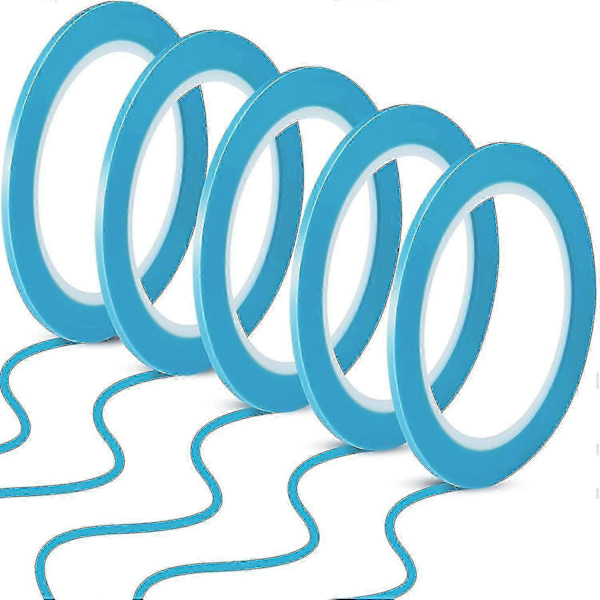 Teip 1/8 Tommer 3mm Vinyl Maskeringsteip For Kurver Bilmalere, 33 Meter Per Rull