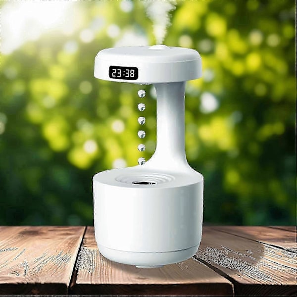 Lydløse Cool Mist Luftfugtere, USB Skrivebordsluftfugtere med 8 timers driftstid, Smart LED-display, Vandfri Auto-sluk, til Baby Hjemmekontor