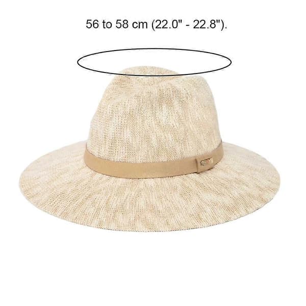 Stickad Fedora-hatt - Packbar Solskydd Bredbrättad Hatt för Semester