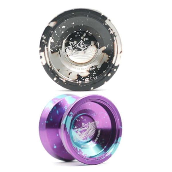 X2 Profesjonell Uresponsiv Yoyo med Utskiftbare Responsive Kulelager, Snorer og 2 Yo-Yo Hansker