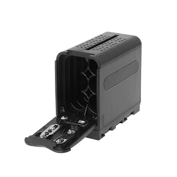 Slitesterkt AA Batterikassett Batteriholder Strøm som NP-F NP-970 Serie Batteri
