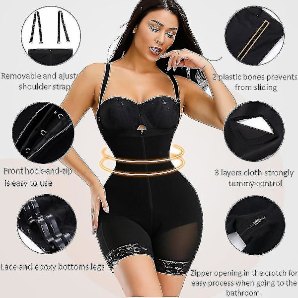 Tflycq Kvinner Slanking Body Shaper Sømløs Butt Lifter Bodysuits Push Up Shapewear Undertøy Korsett Midje Train