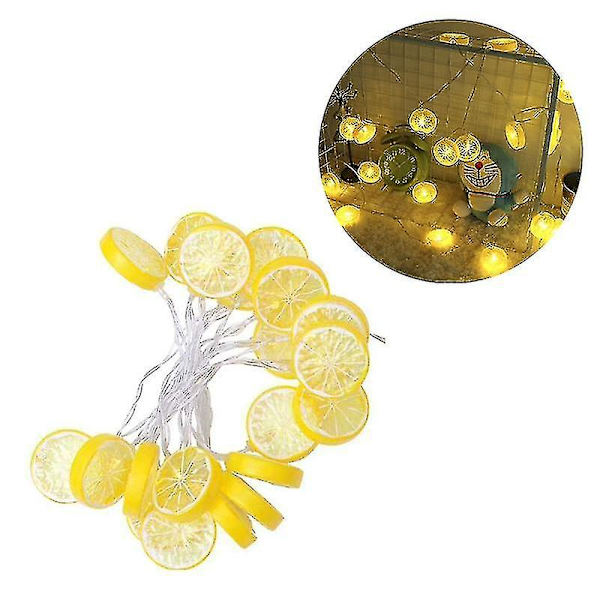 Led Lemon Fairy String Lights Jouluvalolamppu Xmas Party Decor