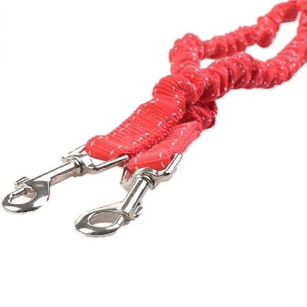Dobbelt Hundesnor Elastisk Bungee Kæledyrskobling Gå Snor Til 2 Tvillingehunde Snor Splitter Kæledyrsartikler To Vejs Hundesnor