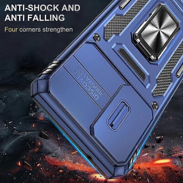 För Samsung Galaxy S20 FE Armor PC + TPU Kameraskydd Mobilskal